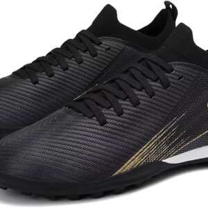 ft3 Football Cleats Men, Indoor Outdoor Soccer cleats Shoes-BLACK