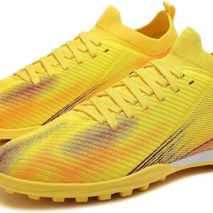 ys3 Football Cleats Men, Indoor Outdoor Soccer cleats Shoes-YELLOW
